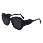 KARL LAGERFELD KL6146SN-1 moteri&scaron;ki akiniai nuo saulės &ndash; kvadratinis kačių akies rėmelis i&scaron; acetato, UV400 apsauga, 54 mm lę&scaron;iai