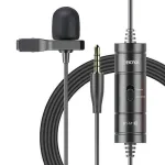 BOYA BY-M1S Omnidirectional Lavalier Microphone, 3,5mm Connector, Black
