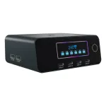 ICY BOX IB-PS2401 Diamond Charge 2401 GaN įkrovimo stotis su LCD ekranu, 240 W