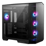 Korpusas MSI MAG PANO 100R PZ Midi Tower Juodas, grūdintas stiklas, palaiko ATX/microATX, 482&times;290&times;519 mm