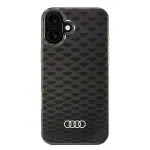 Audi IML Stitching Pattern MagSafe Hard Case, skirta Apple iPhone 16 Plus 6,7 inch juoda