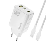 Dudao A29C 65W GaN USB-C įkroviklis su kabeliu &ndash; balta
