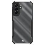 Tactical nugarėlės dangtelis Quantum Stealth Galaxy A57 permatomas/juodas