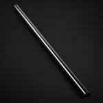 Bitspower None Chamfer Brass Hard Tubing 12mm AD, 500mm &ndash; juodas blizgesys