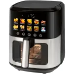 Kar&scaron;to oro gruzdintuvė ProfiCook PC-FR 1286 H &mdash; 6,5 L, 1700 W, nerūdijančio plieno priekis, juoda