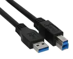 Kindermann 5773000012 2 m USB A - USB B USB 3.2 Gen 1 (3.1 Gen 1) laidas, juodas