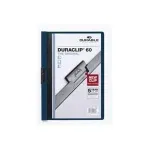 DURABLE DURACLIP 60 A4 dokumentų segtuvas su spaustuku, permatomas, 25 vnt. pakuotė (220928)