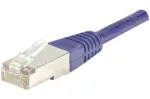 EXERTIS CONNECT F/UTP CAT6 violetinis 5 m komutacinis kabelis su plonu apsauginiu lankstuku 234200
