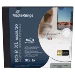 MediaRange MR520 BD-R XL 100GB 4X įra&scaron;omas Blu-ray diskas, vieno sluoksnio XL talpa