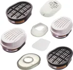 Dr&auml;ger X-plore Bayonet Combination Filter A1B1E1K1 Hg P3 RD (2 vnt.) 6738817