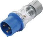 Sygonix SY-5871534 CEE-CARA ki&scaron;tukas 32 A 3 polių 230 V/AC IP44 permatomas