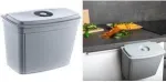 keeeper Milan 4L pakabinama virtuvės &scaron;iuk&scaron;lių dėžė, Nordic Grey, su dangteliu, PP 1031213000000