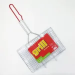 ASI COLLECTION grilio grotelės 34x22cm, chromuoto plieno su medinėmis rankenomis