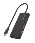 ICY BOX IB-HUB1436-CPD Laidinis USB 3.2 Gen 2 (3.1 Gen 2) Type-A &scaron;akotuvas, juodas