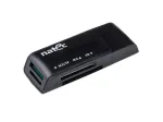 Natec MINI ANT 3 USB 2.0 kortelių skaitytuvas (SD, SDHC, MMC, M2, microSD), juodas (NCZ-0560)