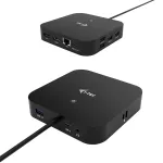 i-tec USB-C HDMI DP dokavimo stotelė su Power Delivery 100 W