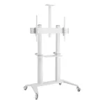 Techly ICA-TR49W mobilus multimedijos stovas plok&scaron;čiaekraniams, baltas