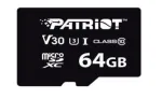 MicroSDXC atminties kortelė PATRIOT VX Series 64 GB UHS-I U3 V30 Class 10 90/80 MB/s atspari vandeniui su ra&scaron;ymo apsauga