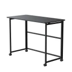 Sulankstomas stalas Maclean MC-1250 B, juodas, mobilus, 100x50 cm, max. 50 kg