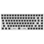 Sharkoon SKILLER SGK50 S3 Barebone 75% belaidė klaviatūra be jungiklių ir dangtelių, balta