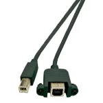 Microconnect USBABF1PANEL2 USB 2.0 laidas 1,8 m USB A &ndash; USB B juodas