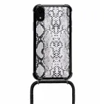 Lookabe Necklace Snake Edition dėklas telefonui iPhone XR, sidabrinis/juodas