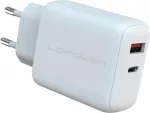 LC-Power LC-GAN-45 Universalus AC greitas įkroviklis, baltas