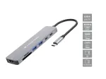 Conceptronic DONN28G 7-in-1 USB 3.2 Gen 1 Dockinė stotelė, 4K60Hz HDMI, USB-A 5Gbps x 2, USB-C 5Gbps, SD, TF/MicroSD, 100W USB PD