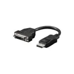 Goobay 69873 DisplayPort&ndash;DVI-D adapteris, DP ki&scaron;tukas &ndash; DVI-D lizdas, nikeliuotas, juodas
