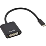 USB vaizdo keitiklis InLine 64103B USB-C (vyri&scaron;kas) į DVI (moteri&scaron;ka)