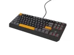 GENESIS Thor 230 TKL belaidė klaviatūra Gaming USB + RF Wireless + Bluetooth QWERTY Juoda, Pilka, Oranžinė