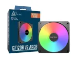Montech GF120R V2 ARGB 120 mm kompiuterio korpuso ventiliatorius, juodas, 1 vnt.