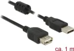 USB laidas DeLOCK 84883 USB 2.0 1 m Juodas
