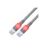 EasyLan DualBoot LED pataisos laidas RJ45 S/FTP Cat.6 (E klasė) su saCon ki&scaron;tuku - LSOH - pilkas - 10 m