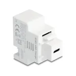 DELOCK Keystone modulis su USB‑C PD 20W įkrovimo lizdu, baltas
