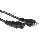 Maitinimo laidas ACT Powercord itali&scaron;kas ki&scaron;tukas L - C13 juodas 2,5 m