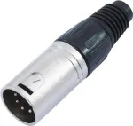 5 kontaktų XLR jungtis Omnitronic 30208420 &mdash; vyri&scaron;ka/moteri&scaron;ka garso jungtis subalansuotiems signalams