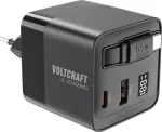 Voltcraft UC-2C1A65W02 USB įkroviklis, 3 i&scaron;ėjimai, USB-C, USB-A, 65 W, 3 A (VC-16619015)
