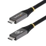 StarTech.com USB4 laidas, 50 cm, 80 Gbps, USB-IF sertifikuotas USB-C, 240W PD, 8K 120Hz/4K 240Hz DP2.1, TPE apvalkalas, suderinamas su Thunderbolt 4 - juodas