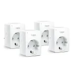 TP-Link Tapo Mini i&scaron;manusis Wi-Fi ki&scaron;tukinis lizdas (4 vnt. pakuotė)