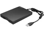 Sandberg USB Floppy Drive, i&scaron;orinis diskelių įrenginys, USB 2.0, 360 RPM, 102 mm, 140 mm, 17 mm
