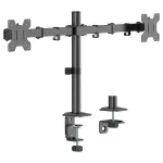 Equip Dvigubo Monitoriaus Stalo Laikiklis 17-32 inch 360&deg; Sukiojamas 10kg Juodas