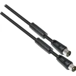 GoodConnections TV Antenos Laidas, Coax Ki&scaron;tukas į Coax Lizdą (Nikeliuotas), 2x Ferito &Scaron;erdis, 2x Ekranuotas, A Klasė, 9,5 m