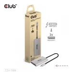 CLUB3D Thunderbolt&trade; 3 į DisplayPort&trade; dviejų monitorių adapteris 4K60Hz M/F