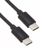 Zebra USB-C į USB-C ry&scaron;io ir įkrovimo laidas, 1 m, 60 W PD, juodas