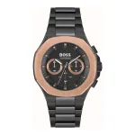BOSS Vyrų Laikrodis 1514090 45mm Nerūdijančio Plieno Chronografas
