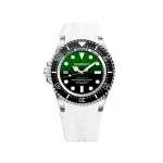 BOBROFF MAN BF0002i-BFSTB 44mm analoginis kvarcinis laikrodis, juodas odinis dirželis