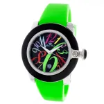 GLAM ROCK Miami Beach chronografinis laikrodis moterims GR32038 &ndash; 44 mm nerūdijančio plieno korpusas, baltas silikoninis dirželis, &scaron;veicari&scaron;kas kvarcas