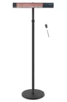 TunaBone TB2580ST-01 elektrinis stovimas terasinis &scaron;ildytuvas, vienas anglinis auksinis vamzdelis, 2500 W, juodas