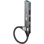 Goobay Slim 4-Port USB-Hub, USB-C&trade; į USB-C&trade;/USB-A, USB 3.2 (74459)